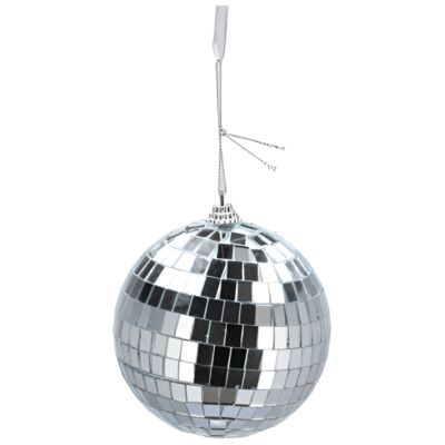 Bombka z efektem DISCO 10 cm srebrny