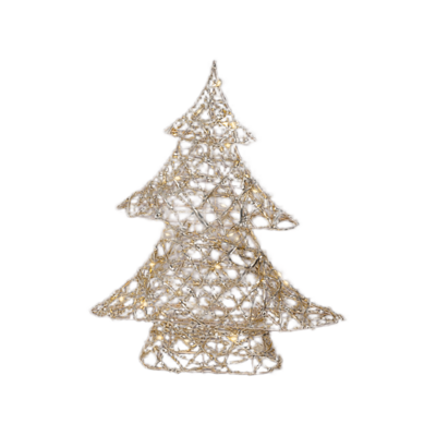 Dekoracja druciana micro LED choinka - 40cm
