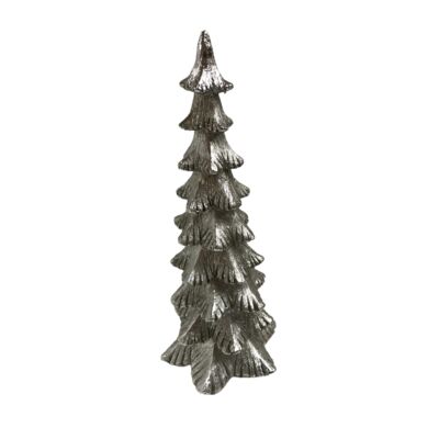 Figurka choinka srebrna 12,5 x 12 x 34 cm