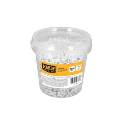 Krzyżyki 2,5 mm 1500 sztuk wiaderko