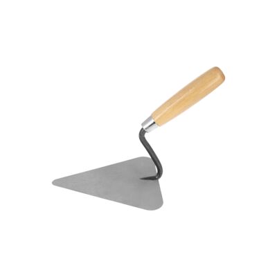 Kielnia murarska trójkątna 22 cm stalowa rączka drewniana