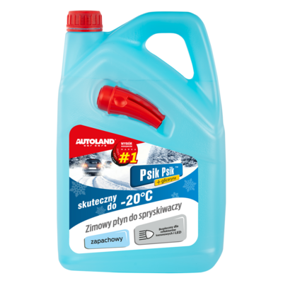 Płyn zimowy do spryskiwaczy -20°C zapachowy PsikPsik 4 l Autoland