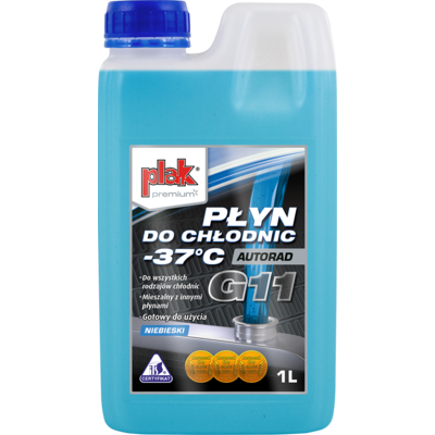 Płyn do chłodnic G11 -37°C gotowy 1 l PLAK AUTORAD