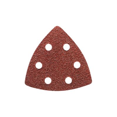 Papier ścierny P80 Delta rzep 96 x 96 x 96 mm 5 sztuk brązowy