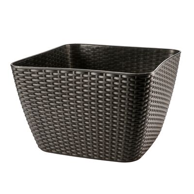 Osłonka VICKY kwadratowa 40 cm brązowy