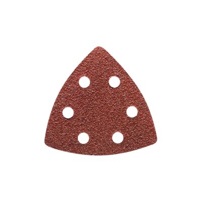 Papier ścierny P180 Delta rzep 96 x 96 x 96 mm 5 sztuk brązowy