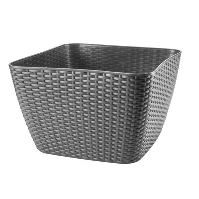 Osłonka VICKY kwadratowa 40 cm ciemnoszary
