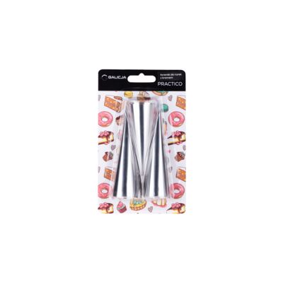 Foremki do rurek z kremem PRACTICO stożkowe 3 szt. 19600 Galicja