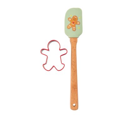 Zestaw do pieczenia szpatułka+wykrawacz ciastuś