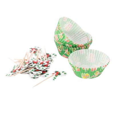 Papierowe foremki do babeczek 24 szt.+wykałaczki 24 szt. Altom Design