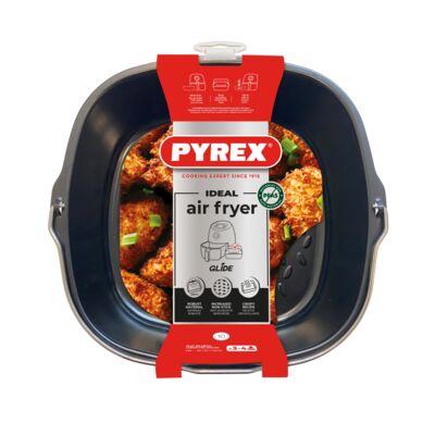 Forma kwadratowa 22x 21x 7,5 cm z uchwytem air fryer PYREX
