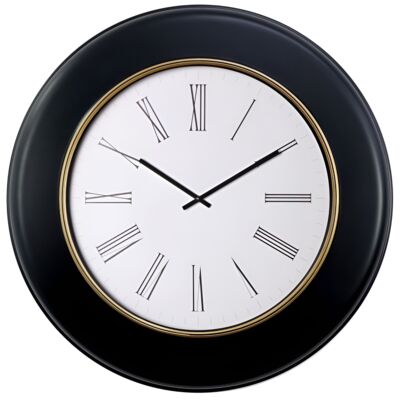 Zegar ścienny Radisson 76,5 x 6 cm czarno-biały