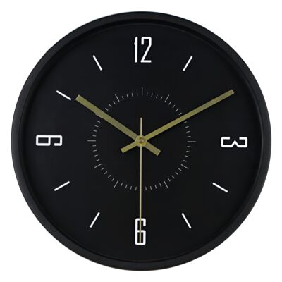 Zegar ścienny Office 29 x 4 cm czarny