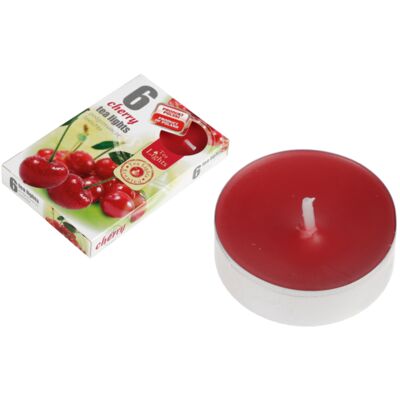 Podgrzewacze zapachowe 6 sztuk wiśniowy