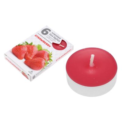 Podgrzewacze zapachowe 6 sztuk truskawkowy