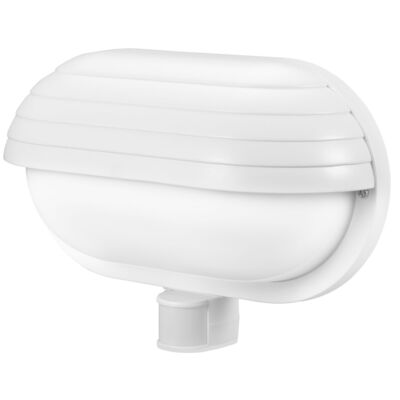 Lampa elewacyjna z czujnikiem ruchu ''el home'' ML-10B7 biała zewnętrzna E27 26,5 x 18,5 x 10,5 cm
