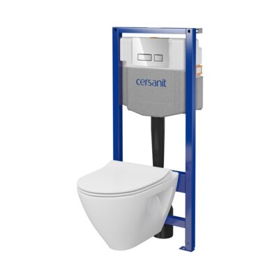 Zestaw podtynkowy z miską WC B952 SYSTEM 50 MECH MZ212 deska DUR SLIM przycisk chrom połysk Cersanit