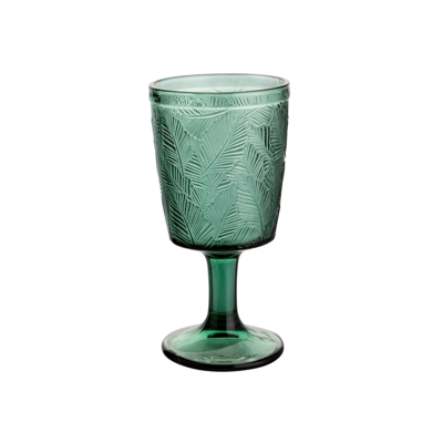 Kielich do wody szklany Tropic 335 ml zielony