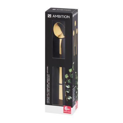 Łyżeczka do latte Como 6 sztuk złota AMBITION