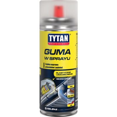 Guma w sprayu 400 ml bezbarwna TYTAN PROFESSIONAL