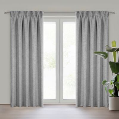 Zasłona gotowa Jula2 srebrna 140 x 270 cm