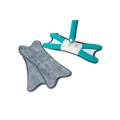 Mop obrotowy wielofunkcyjny płaski wyciskany zielony z 3 wkładami