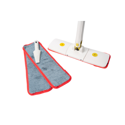 Mop z mechanizmem wyciskowym motylek i skrobaczką