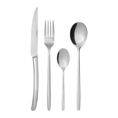 Zestaw sztućców Sevilla 24 elementy giftbox srebrny AMBITION