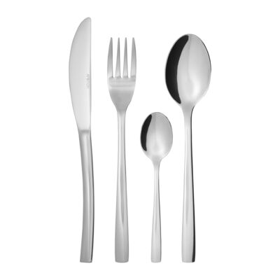 Zestaw sztućców Saragossa 24 elementy giftbox srebrny AMBITION