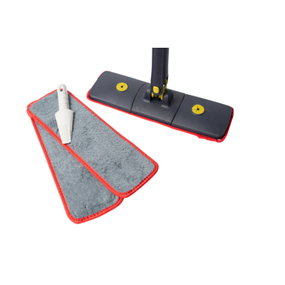 Mop obrotowy wielofunkcyjny płaski wyciskany x motylek z 3 wkładami