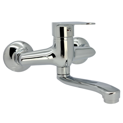 Bateria umywalkowa ALFA ścienna 35 mm chrom LIVENO