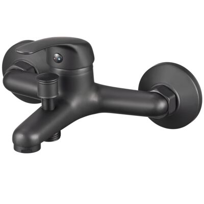 Bateria wannowa DECA ścienna 35 mm czarna LIVENO