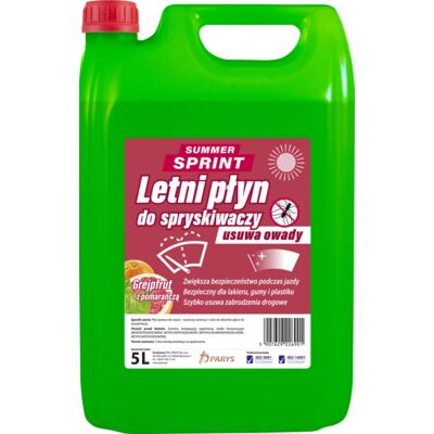 Płyn do spryskiwaczy letni SUMMER SPRINT grejpfrut z pomarańczą 5 l Parys