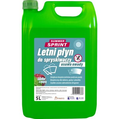 Płyn do spryskiwaczy letni SUMMER SPRINT jabłko z miętą 5 l Parys