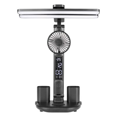 Lampka biurkowa Led z wentylatorem usb 7 W czarna