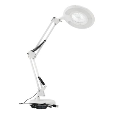 Lampka biurkowa Led z lupą usb 8 W 450 lm biała