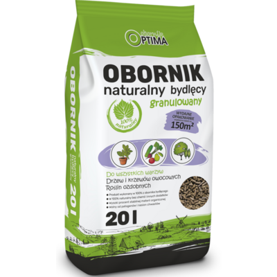 Obornik naturalny bydlęcy granulowany 20 l OPTIMA