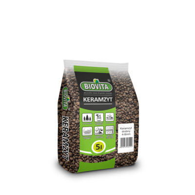 Keramzyt drobny 5 l 4 - 8 mm BIOVITA