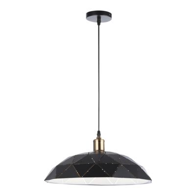 Lampa wisząca 1 x E27 czarno-miedziany 12 W 230 V