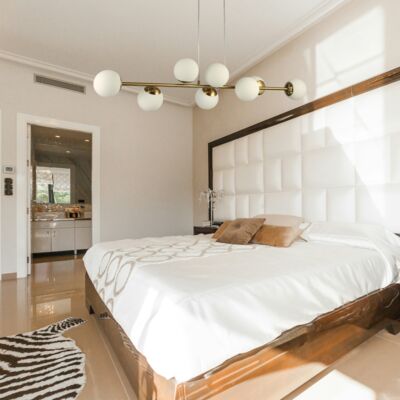 Lampa wisząca 8 x E27 złota 12 W 230 V IP20 DPM