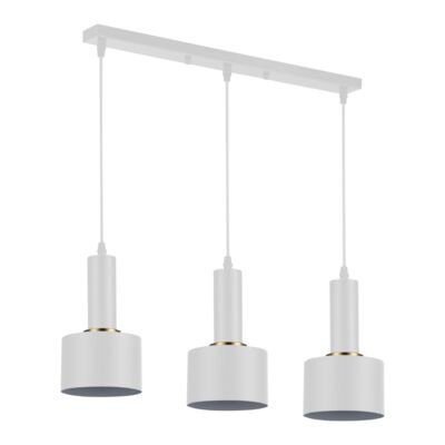 Lampa wisząca 3 x E27 biała 12 W 230 V DPM