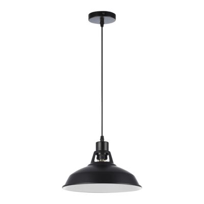 Lampa wisząca 1 x E27 czarna 12 W 230 V IP20 DPM
