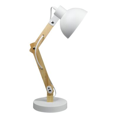 Lampka biurkowa składana E27 biała 16 x 49 x 15 cm