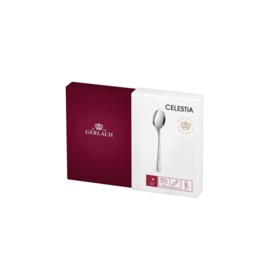 Łyżeczki celestia komplet 6 sztuk srebrne