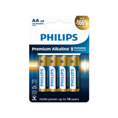 Bateria Premium Alkaline LR6/AA 4 szt.Philips