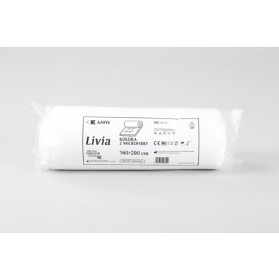 Kołdra z mikrofibry Livia 160 x 200 cm biała