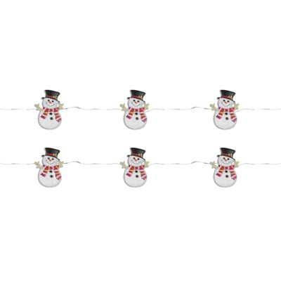 Girlanda LED 20 x bałwan 2 x AAA 230 x 2 x 2,7 cm