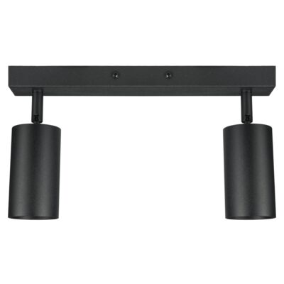 Lampa sufitowa VIKI 2 x GU10 czarna 10 W 230 V