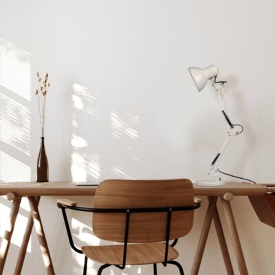 Lampka biurkowa składana E27 biała 32 x 14,5 x 14,5 cm 230 V 40 W