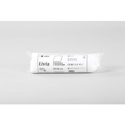 Poduszka z mikrofibry livia 50 x 60 cm biała